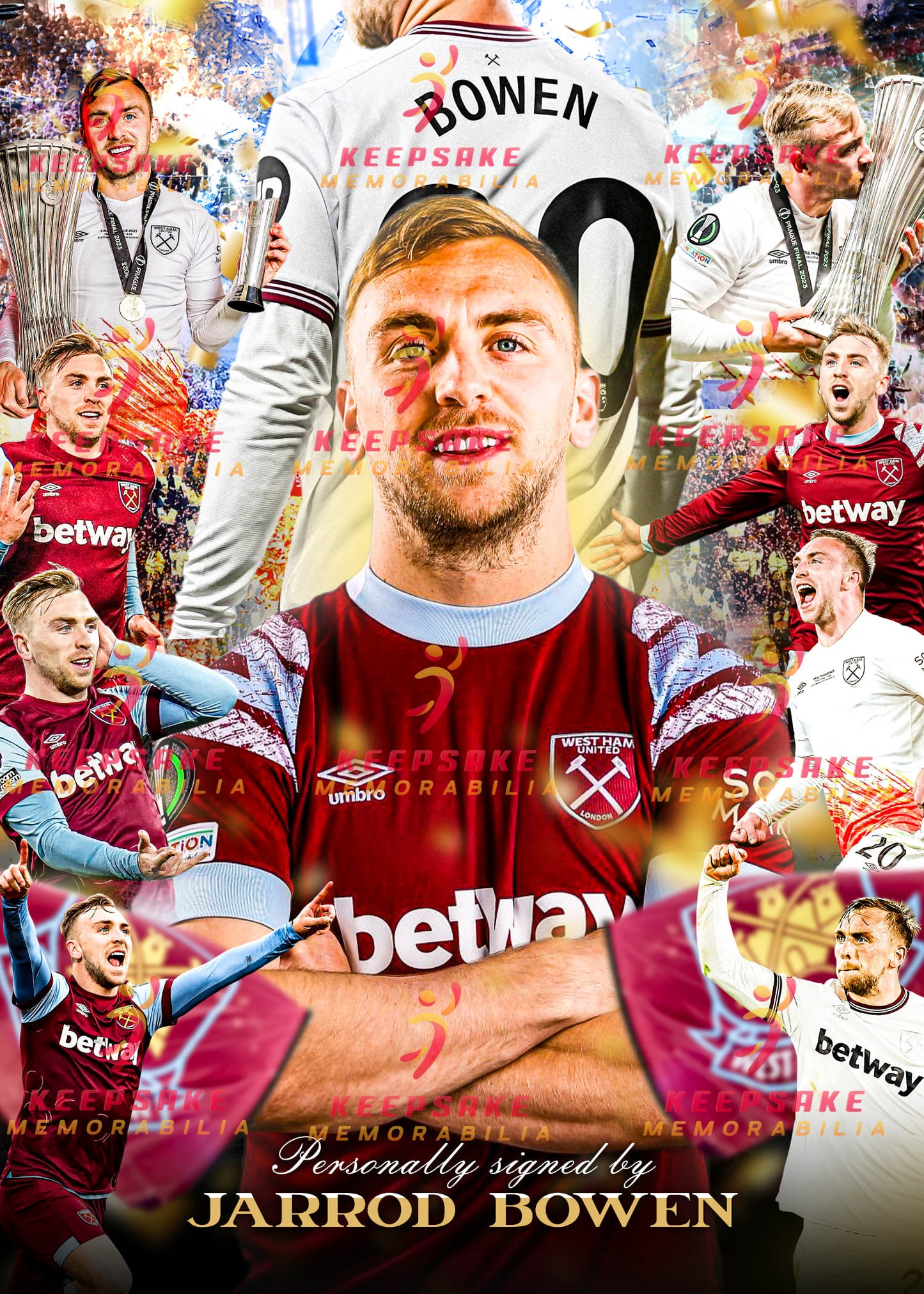 Jarrod Bowen Signed  -  Video/Photo Proof  - COA - West Ham