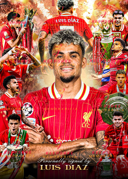 Luis Diaz Signed  - Video/Photo Proof  - COA - Liverpool