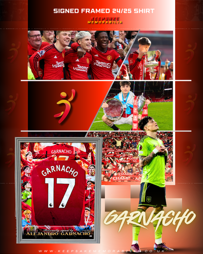 Alejandro Garnacho Signed  -  Video/Photo Proof  - COA - Manchester United