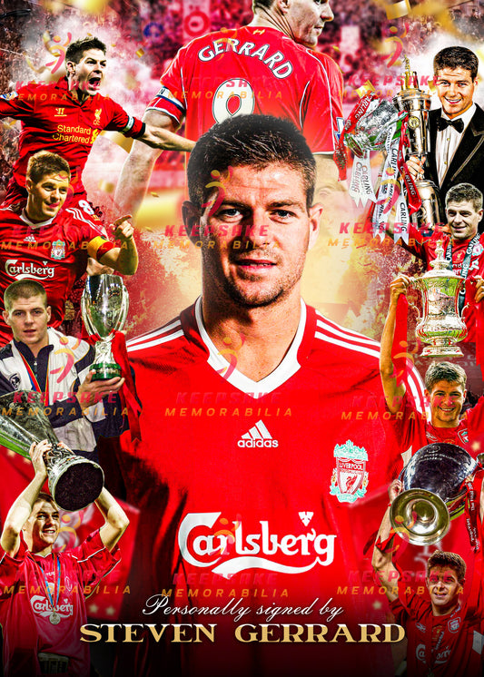 Steven Gerrard Signed  - Video/Photo Proof  - COA - Liverpool