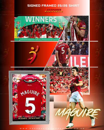 Harry Maguire Signed  -  Video/Photo Proof  - COA - Manchester United