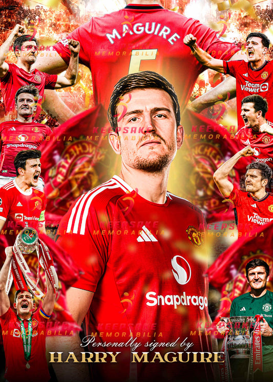 Harry Maguire Signed  -  Video/Photo Proof  - COA - Manchester United