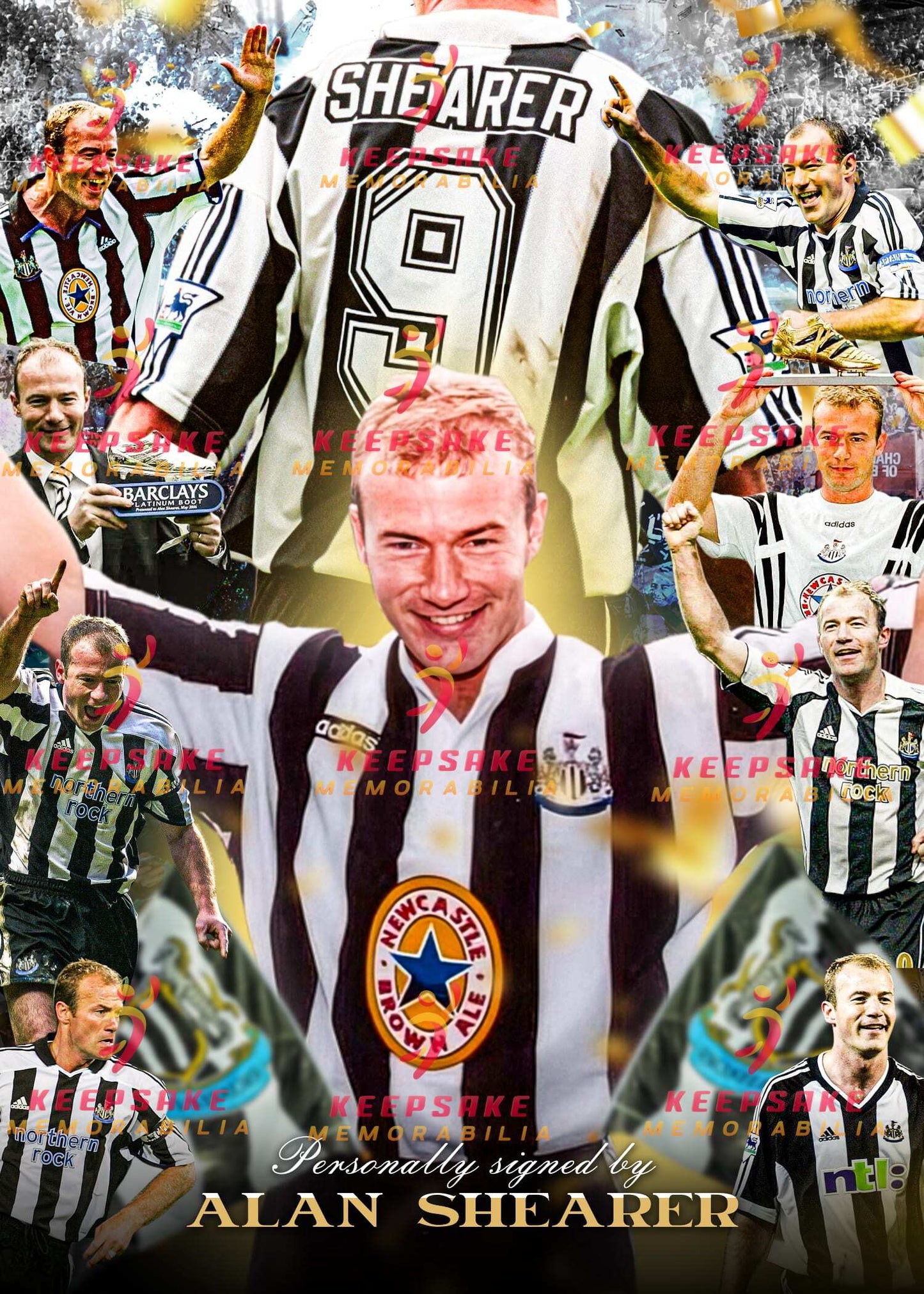 Alan Shearer Signed  - Video/Photo Proof  - COA - Newcastle