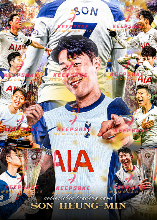 Heung Min Son Trading Cards - COA - Tottenham