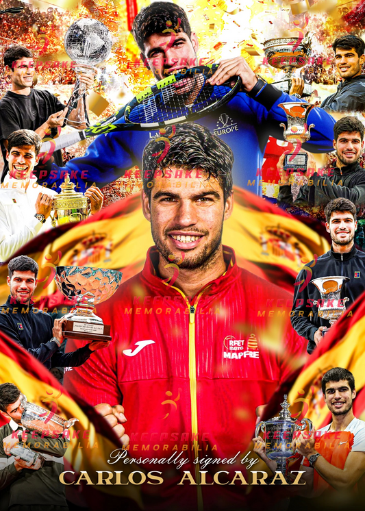 Carlos Alcaraz Signed  - Video/Photo Proof  - COA - Spain