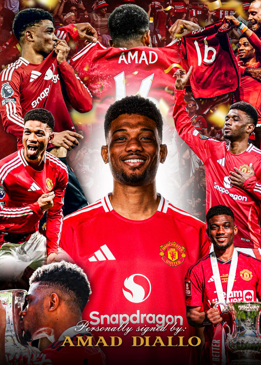 Amad Diallo Signed  - Video/Photo Proof  - COA - Manchester United