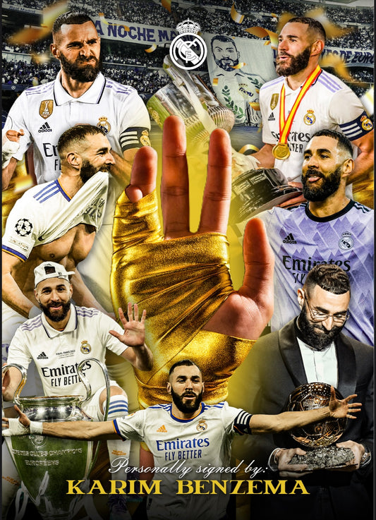 Karim Benzema Signed  - Video/Photo Proof - COA - Real Madrid