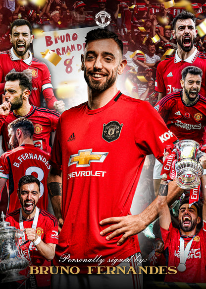 Bruno Fernandes Signed - Video/Photo Proof - COA - Manchester United