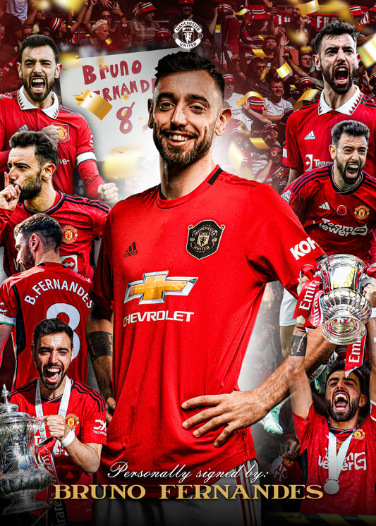 Bruno Fernandes Signed - Video/Photo Proof - COA - Manchester United