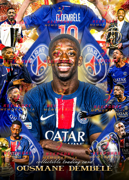 Ousmane Dembele Trading Cards - COA - Paris Saint-Germain
