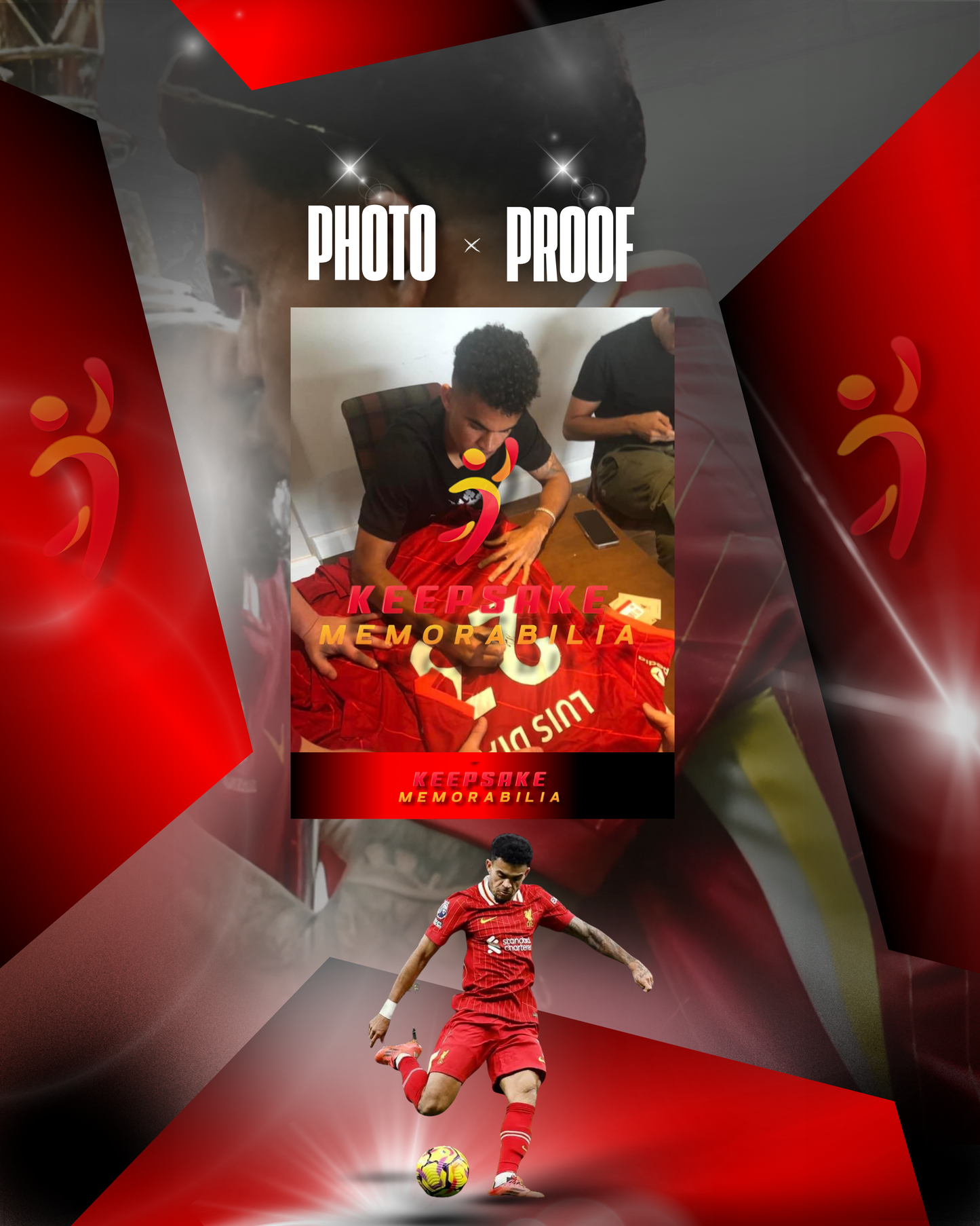 Luis Diaz Signed  - Video/Photo Proof  - COA - Liverpool