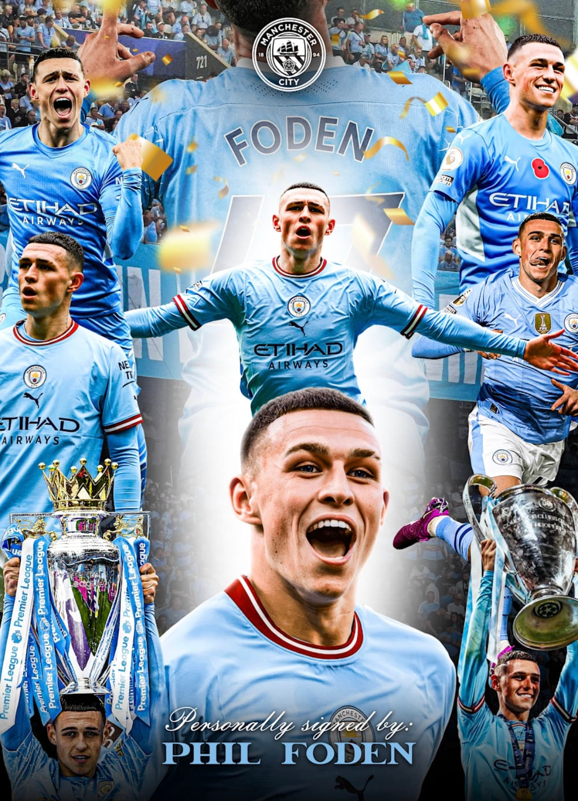Phil Foden Signed - Video/Photo Proof - COA - Manchester City