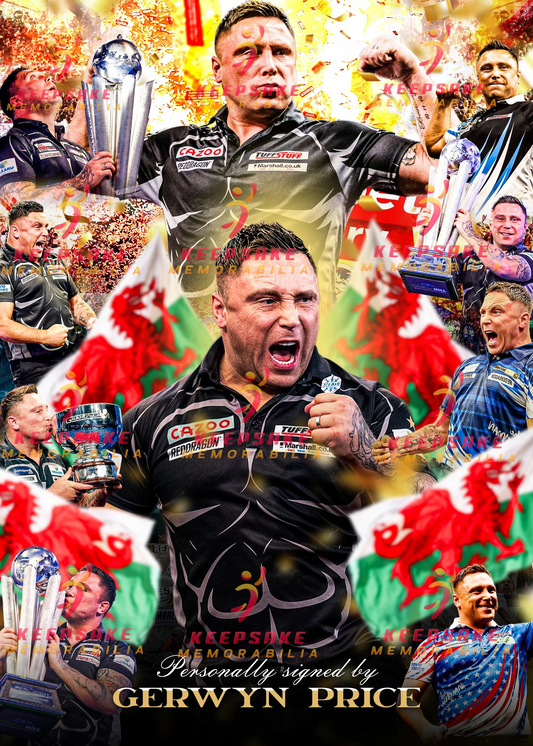 Gerwyn Price Signed  - Video/Photo Proof  - COA - Wales