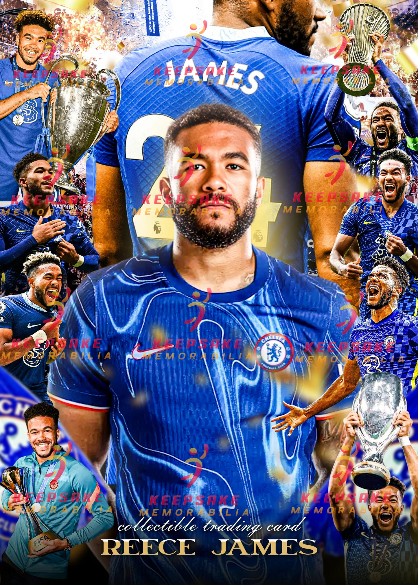 Reece James Trading Cards - COA - Chelsea