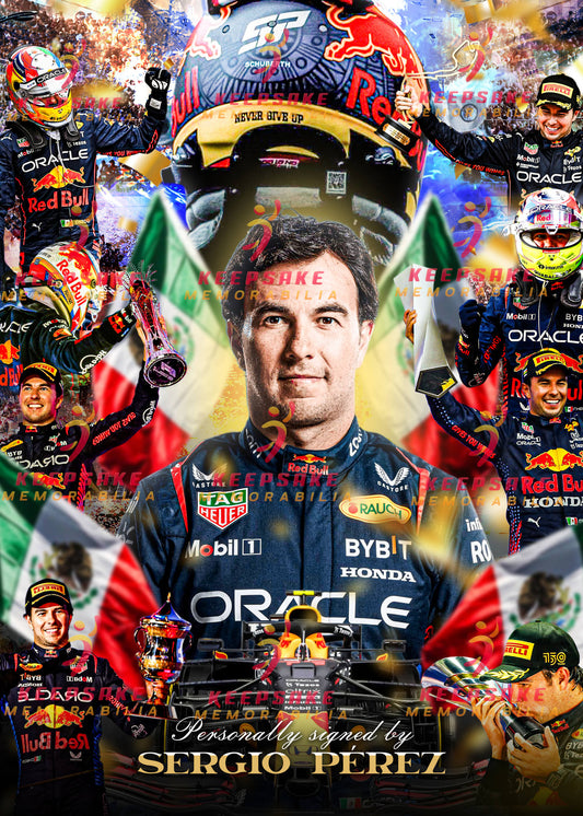 Sergio Perez Signed  - Video/Photo Proof  - COA - Red Bull
