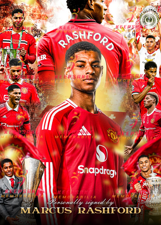 Marcus Rashford Signed  -  Video/Photo Proof  - COA - Manchester United