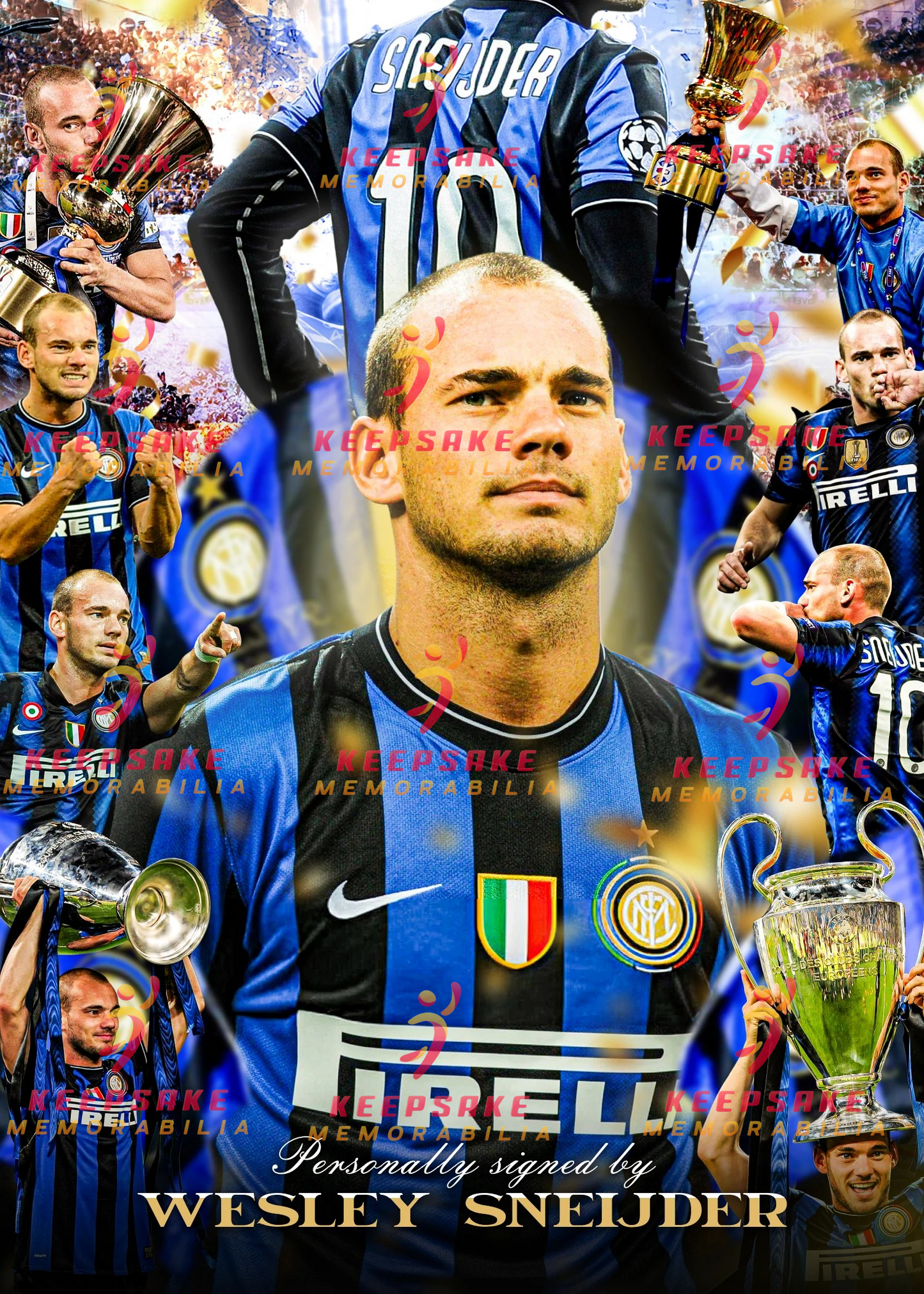 Wesley Sneijder Signed  - Video/Photo Proof  - COA - Inter Milan