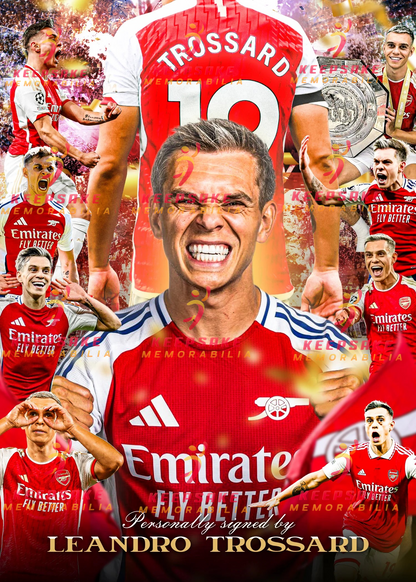 Leandro Trossard Signed  -  Video/Photo Proof  - COA - Arsenal