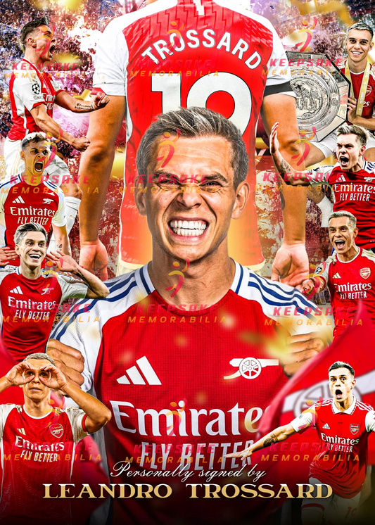 Leandro Trossard Signed  -  Video/Photo Proof  - COA - Arsenal