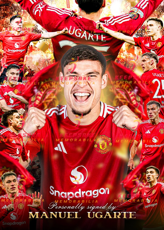 Manuel Ugarte Signed  -  Video/Photo Proof  - COA - Manchester United