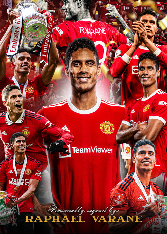 Raphael Varane Signed  - Video/Photo Proof - COA - Manchester United
