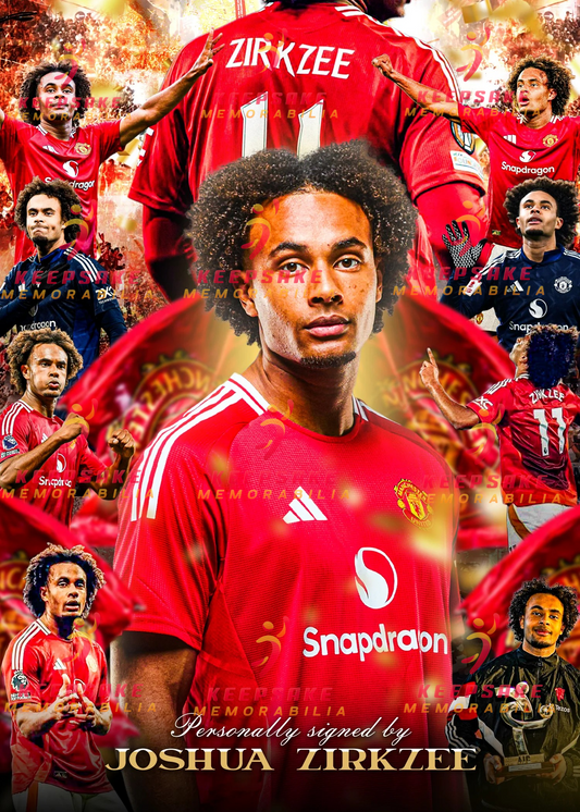 Joshua Zirkzee Signed  -  Video/Photo Proof  - COA - Manchester United